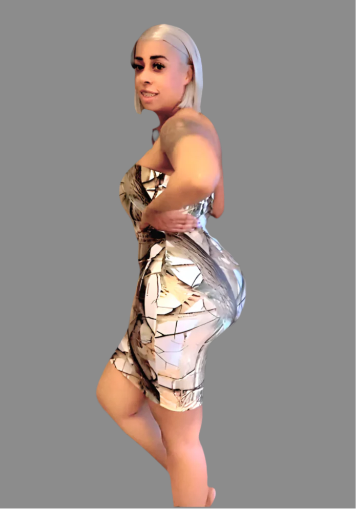 Jeanelle Multi Tree Tube Dress Women Summer dress