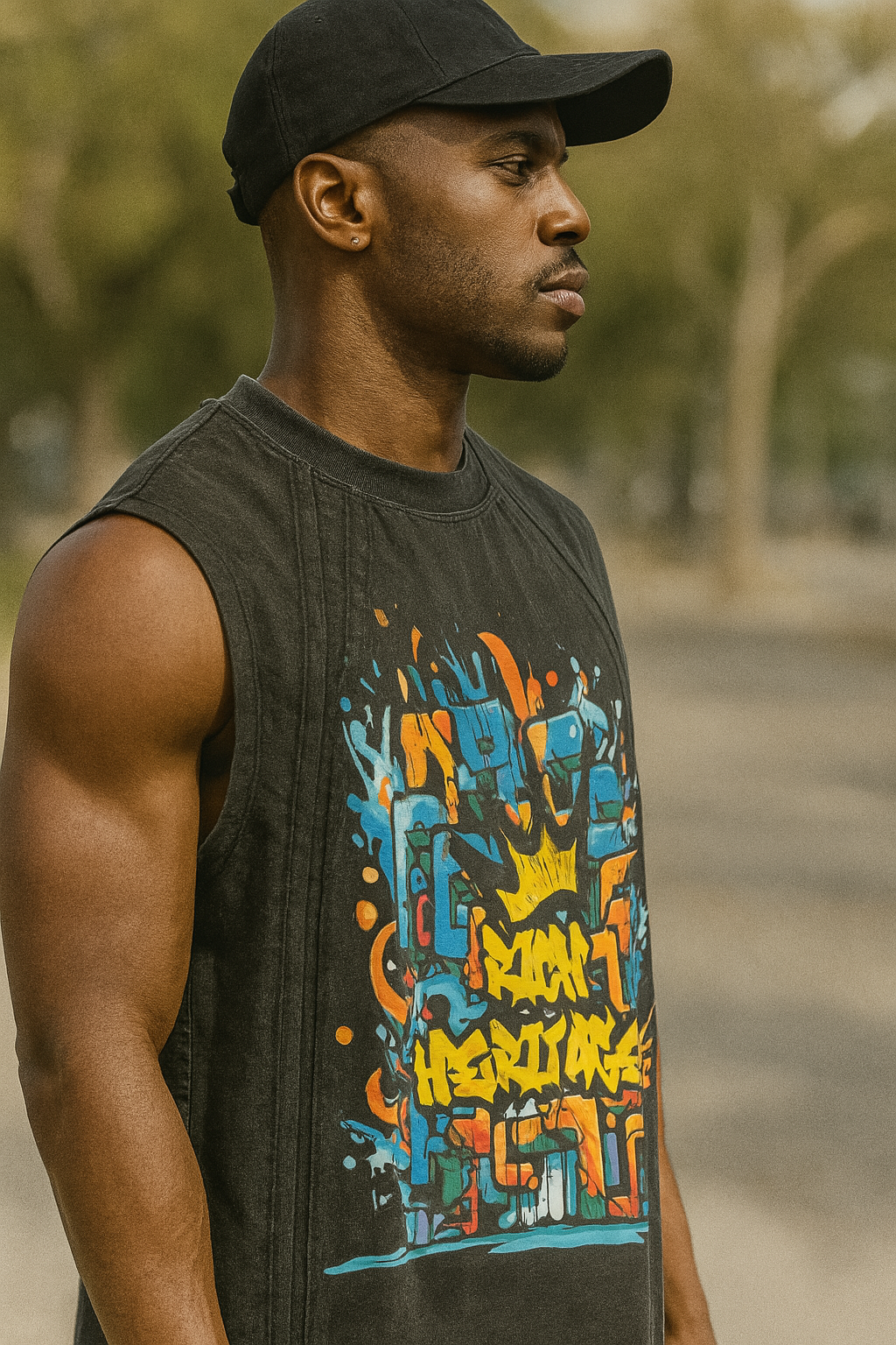 Klassik men acid wash vintage sleeveless T-Shirt
