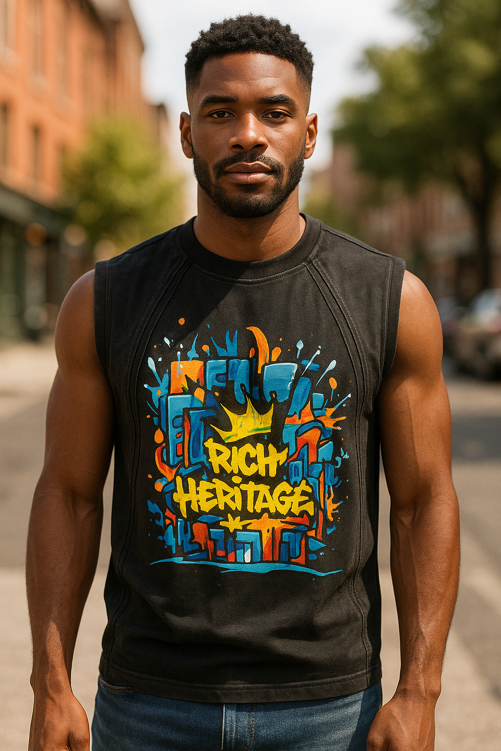 Klassik men acid wash vintage sleeveless T-Shirt