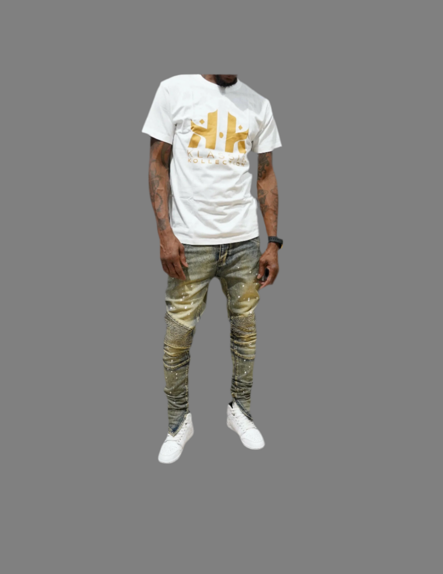 Klassik Men Weiro Stretch Nude Color Zip Open Foot men Jeans Pants are a unique and innovative addition to any wardrobe.
