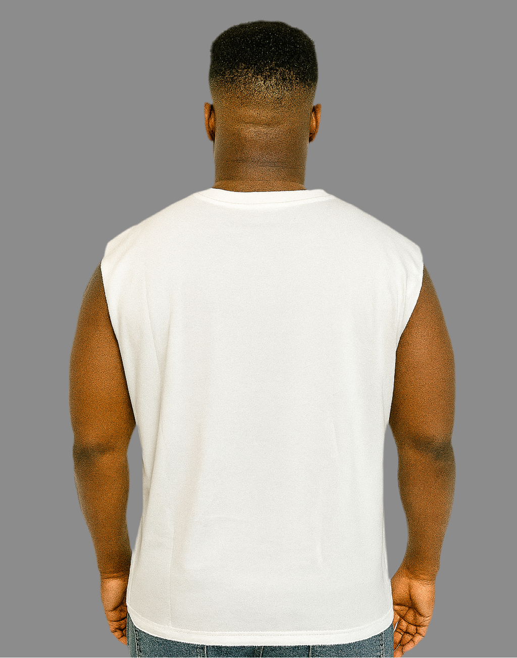 Little man oversized sleeveless men t-shirt
