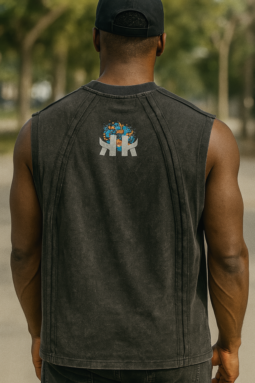 Klassik men acid wash vintage sleeveless T-Shirt