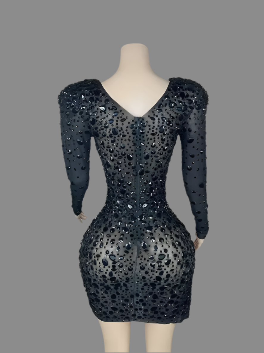 Kiane sexy women diamond elegant luxury gem dress