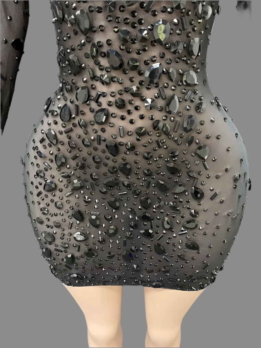 Kiane sexy women diamond elegant luxury gem dress