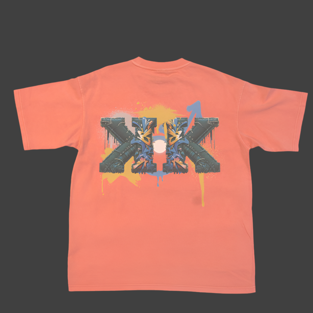 KK 100% Cotton T-Shirt Oversized Acid Washed Distressed Men Streetwear DTG Graphic Vintage Tee for men.