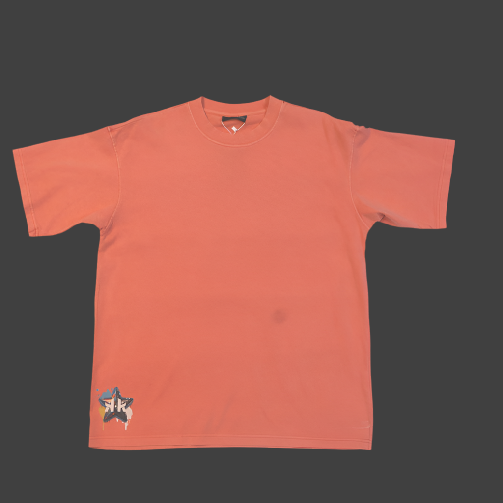 KK 100% Cotton T-Shirt Oversized Acid Washed Distressed Men Streetwear DTG Graphic Vintage Tee for men.