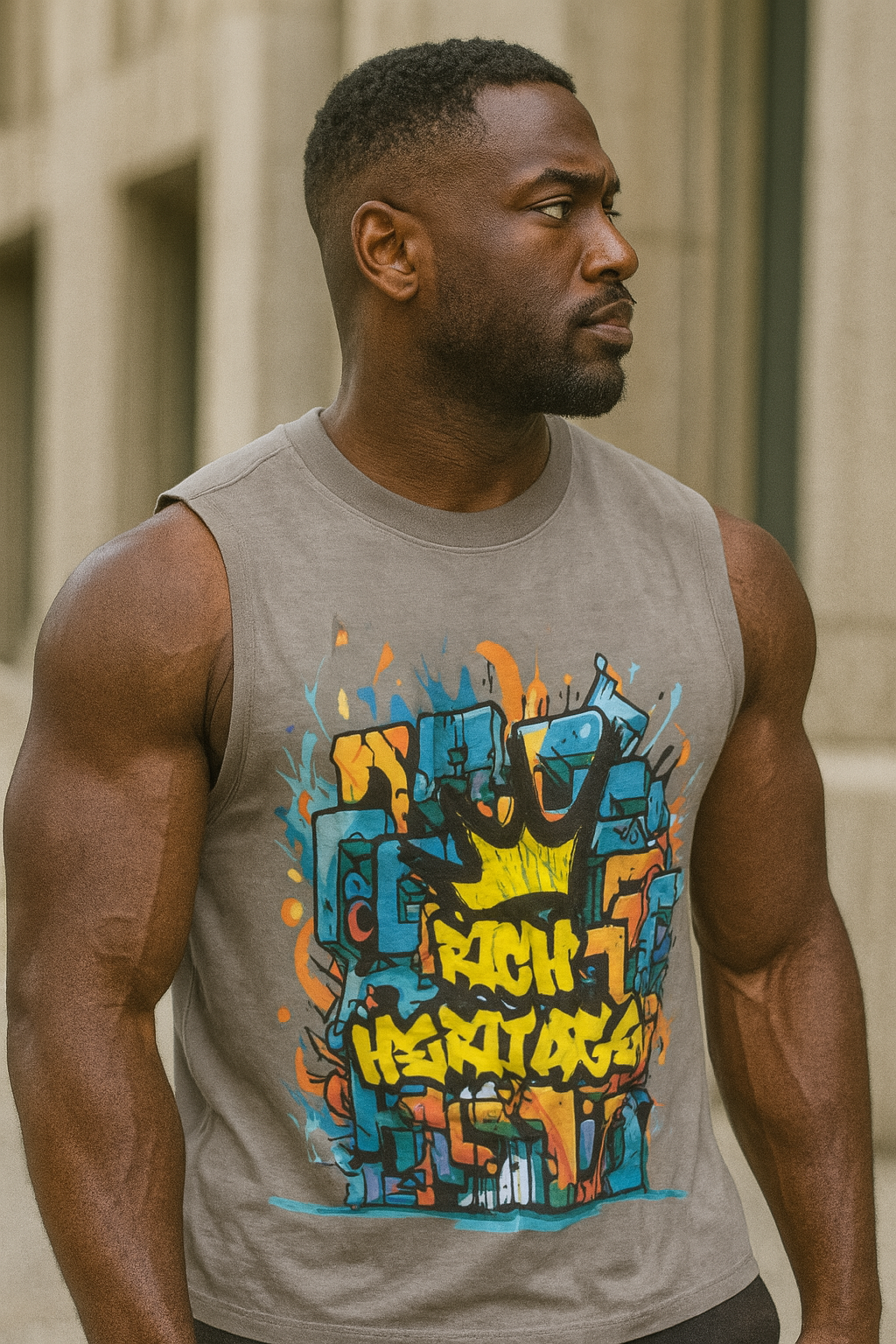 Klassik men acid wash vintage sleeveless T-Shirt