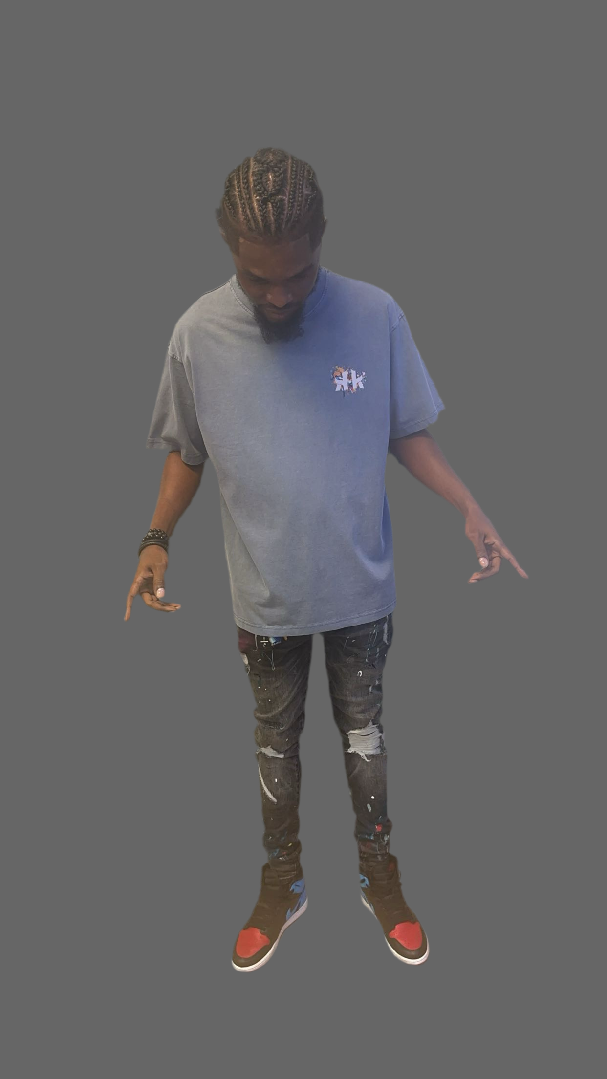 KK 100% Cotton T-Shirt Oversized Acid Washed Distressed Men Streetwear DTG Graphic Vintage Tee for men.