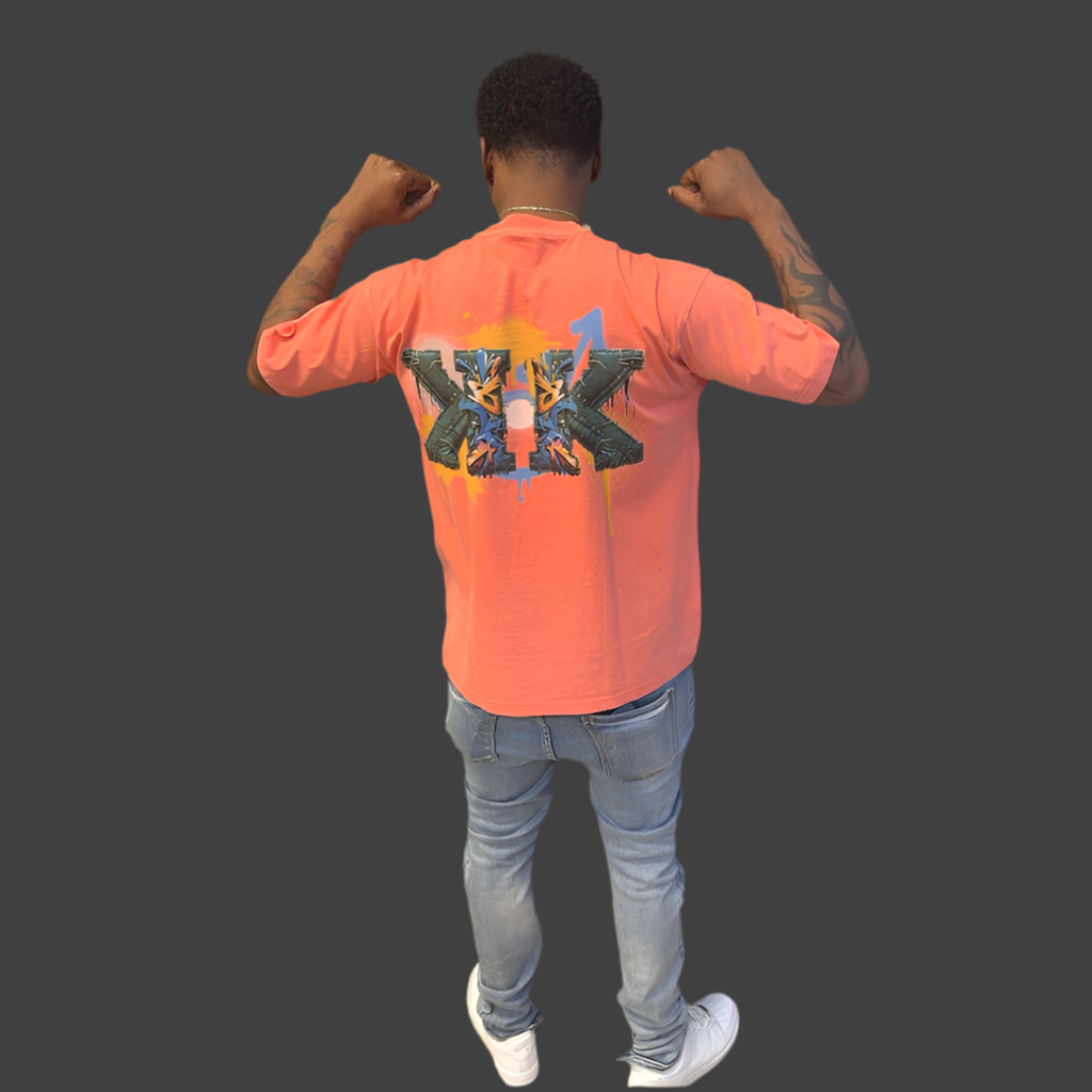 KK 100% Cotton T-Shirt Oversized Acid Washed Distressed Men Streetwear DTG Graphic Vintage Tee for men.