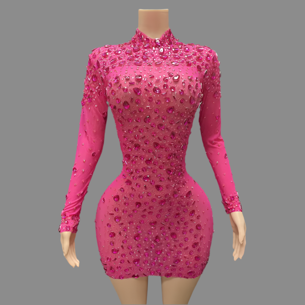 Kiane sexy women diamond elegant luxury gem dress