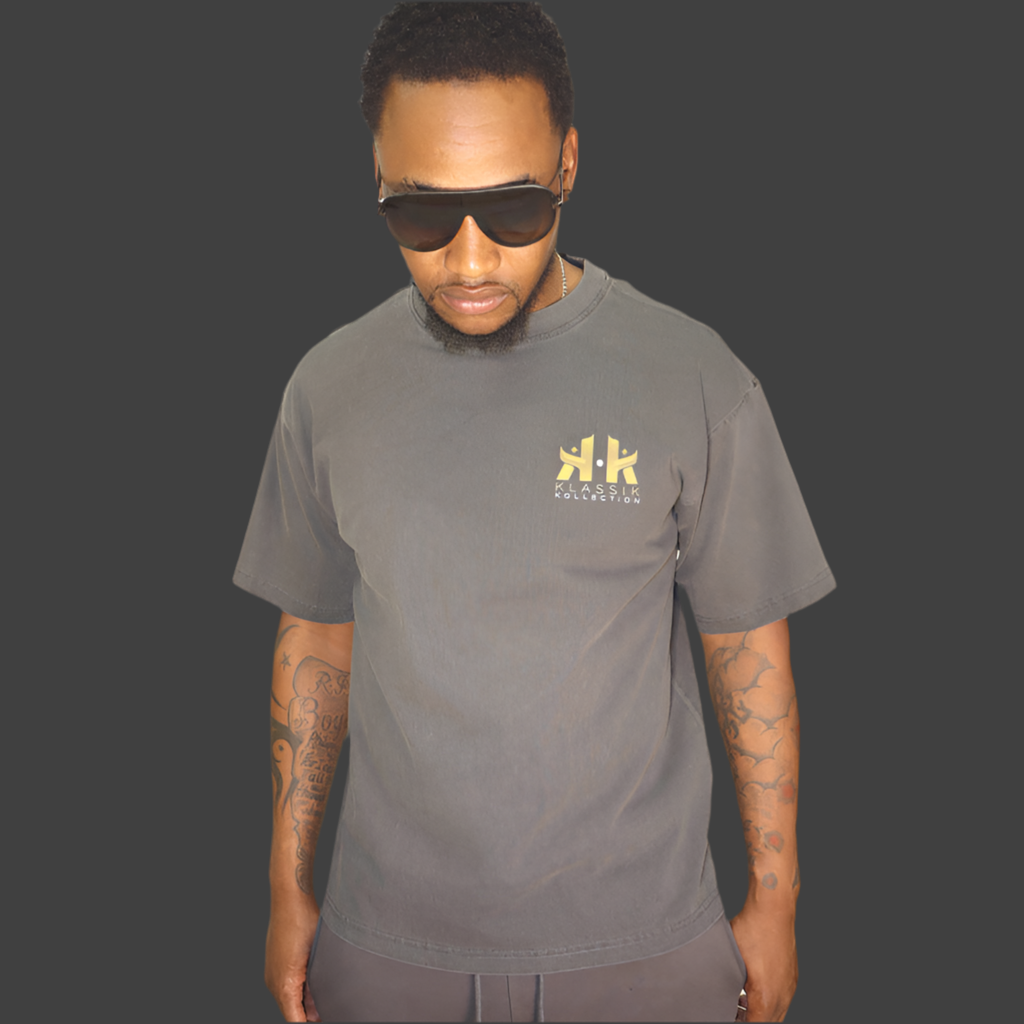 Men High Quality 100% Cotton Klassik Oversize Heritage T-shirt DTG Printing 320gsm Unisex Short Sleeve Men's Tee.