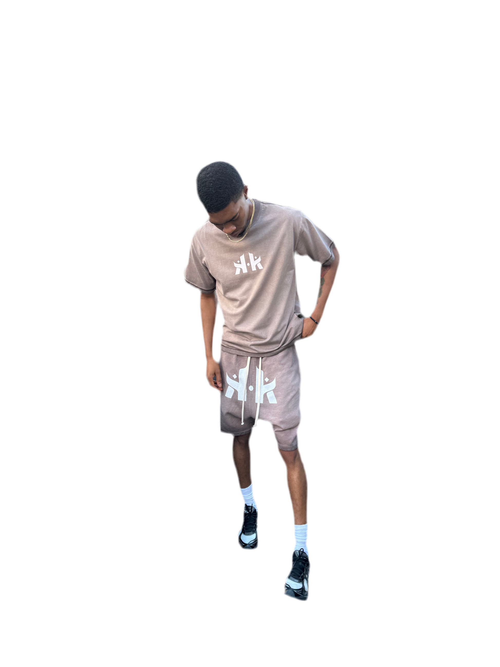 Hoshane Oversized Cotton Men Shorts Set