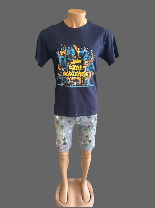 Daniel Graffiti Cotton Men T-Shirt