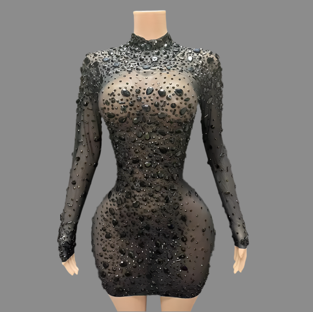Kiane sexy women diamond elegant luxury gem dress